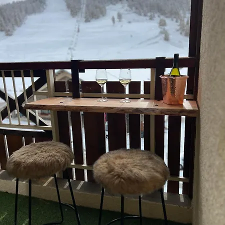 Les Tanieres De Montgenevre - Studio Dama - Neuf 4P Avec Terrasse Vue Imprenable Buitenkant foto